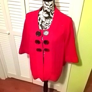 Cato New Red 3/4 sleeve Sweater